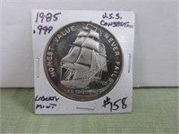 1985 U.S.S. Constitution 1 oz .999 Silver Coin