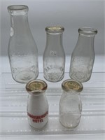 H.B. Danner, Harrisburger Hotel, etc. milk bottles