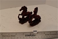 2 - Small Horse Ornaments resin