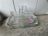 Variety Pyrfex Glass Bakeware - needs cleaning