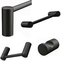 Elegant 4 Piece Bathroom Set Matte Black