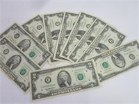 (10) $2 Bills