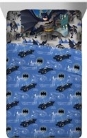 Sz Twin Warner Bros Batman Kids Sheet Set, Black/e