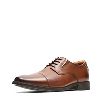 Clarks Men's Tilden Cap Oxford Shoe,Dark Tan