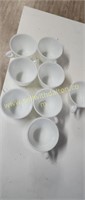 8 Pyrex coffee cups