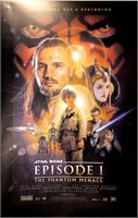 Autograph Star Wars Phantom Menace Poster