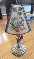 Tulip Pewter Votive Candle Lamp