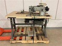 ADLER COMMERCIAL GRADE SEWING MACHINE W/ TABLE &
