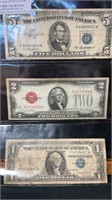 3) pack of vintage bills