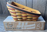 LONGABERGER SLEIGH BASKET W/ RUNNERS