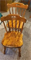 (2) CURVED BACK CHAIRS