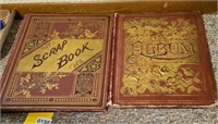 ANTIQUE SCRAP & POSTCARD BOOKS