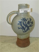 12" Art Studio Pottery Vase Jug Pitcher