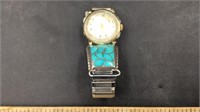 Silver & Turquoise Watch