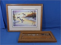 Framed, Signed & Numbered Duck Print 163/1000