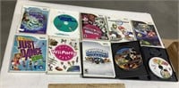 9- Wii games 6 w/booklets