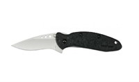 Kershaw Bead Blast Black Plain Scallion