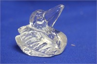 A Goebel Glass Swan