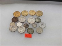 Huge mixed lot Estate Coins Dollar Half Quarter