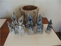 Clay Figurines & Planter