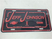 Jeff Johnson Chevrolet Hillsville VA front plate