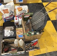 Camping lot: toaster,lighters, charcoal, grill