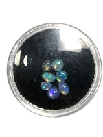 (7) Round Cut Loose Ethiopian Fire Opal Gemstones
