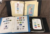 3 binders of stamps & first day issues