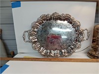 Large Silver Plated Platter