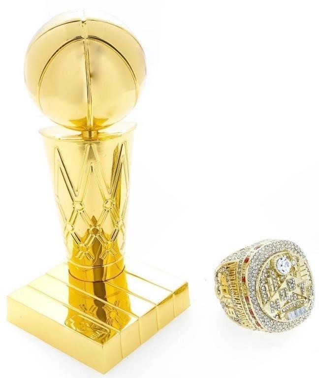 NBA 2019 Champions Trophy & Player Replica Ring "