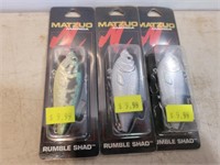 NEW 3 Fishing Lures Marked $9.99 Each