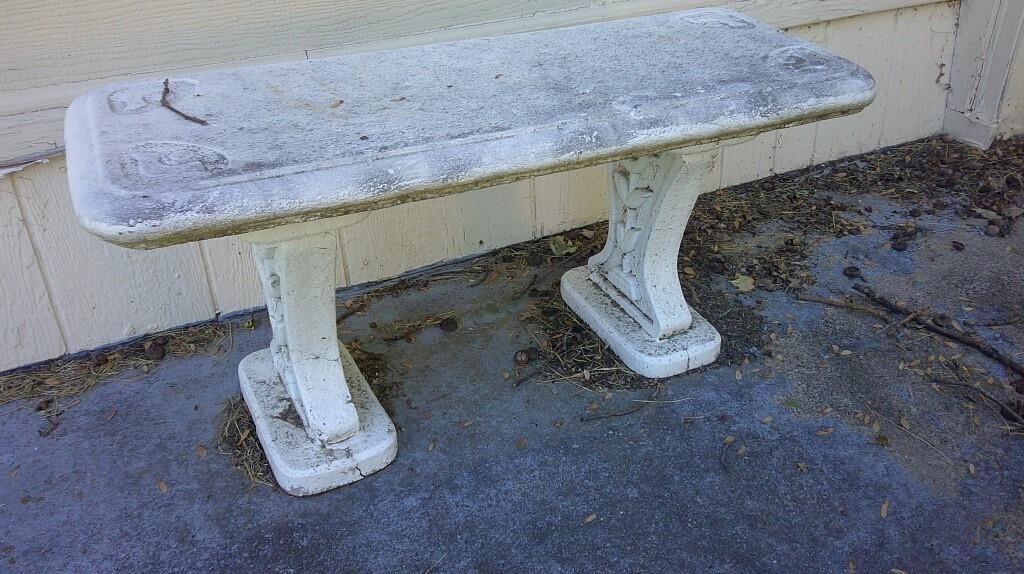 cement bench