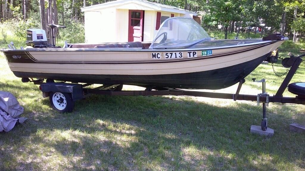 16' Mirro Craft boat & trailer