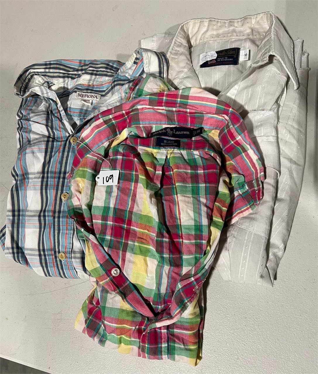 LOT, (3)  BUTTON UP SHIRTS