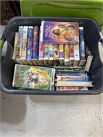 Large Group of VHS Tapes with Tote