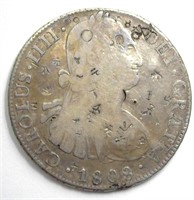 1808-PJ 8 Reales F+ Details Bolivia