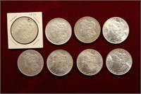 8pcs Morgan Silver Dollar Lot 1879-1886