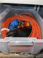 Rope and extension cords  (backhouse)