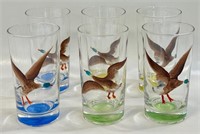 FUN LOT OF VINTAGE HAND PAINTED GOOSE TUMBLERS