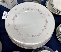 ROSE CHINA - "WILMA" DINNER PLATES