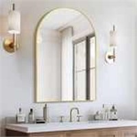 Metal Frame Arched Mirror