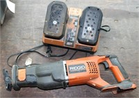 [CH] Ridgid Cordless Recip. Saw w/ 2 Batteries