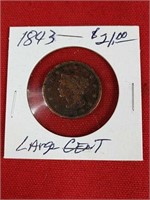 1843 Large Cent