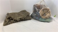 Bag of boat bumpers, and netting