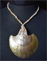 Polynesian Gold Mother of Pearl Hand Braided Neckl