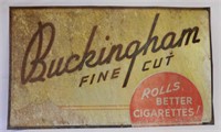 BUCKINGHAM FINE CUT CIGARETTE SST SIGN