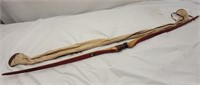 Vintage 66" Blackhawk wooden bow, needs string, no