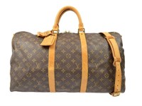 LOUIS VUITTON Monogram Keepall Bandouliere 50