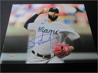 Sandy Alcantara signed 8x10 photo COA