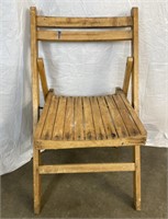 Vintage Folding Wooden Chair, No Shipping,